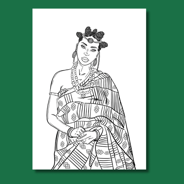 Coloriage à imprimer Akan Glow