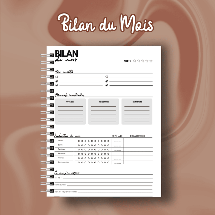 bilan du mois planner a new era of me