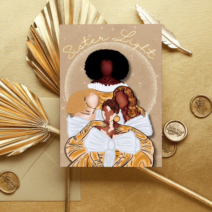 carte de voeux sister light 