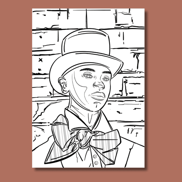 coloriage à imprimer Dandy de Dakar