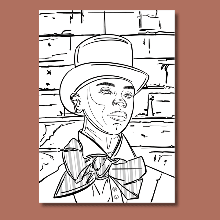 coloriage à imprimer Dandy de Dakar