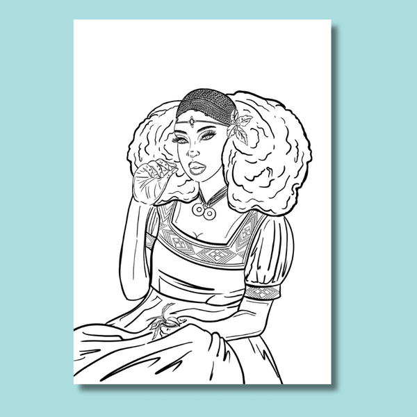 coloriage à imprimer éclat d'abyssinie