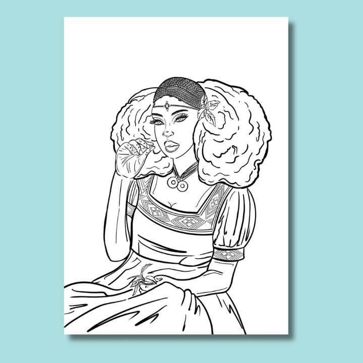 coloriage à imprimer éclat d'abyssinie