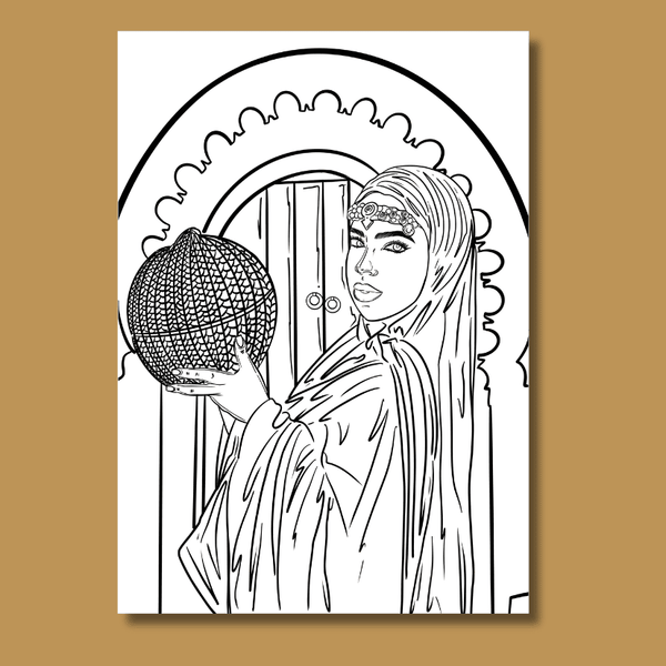 coloriage à imprime enigme d'orient