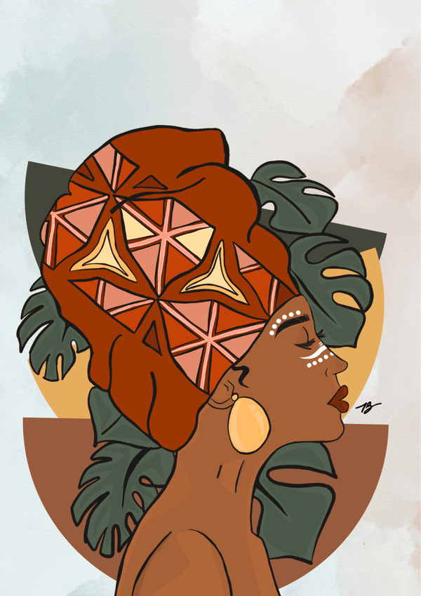 illustration afro art ethnic vibes 