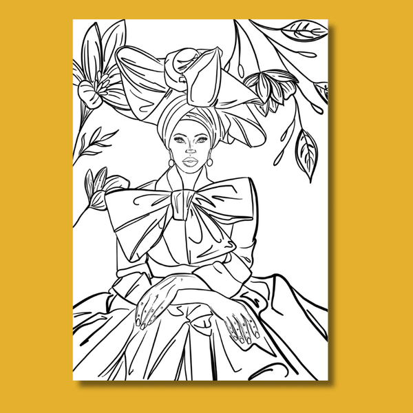 coloriage à imprimer fleur d'or