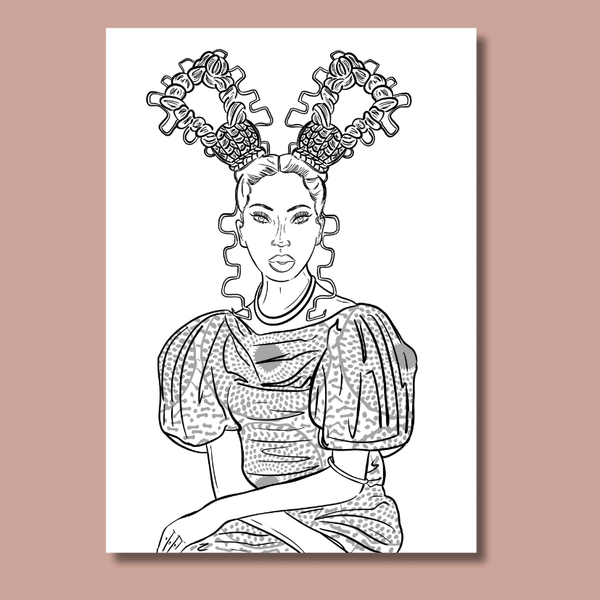 coloriage à imprimer hair theory