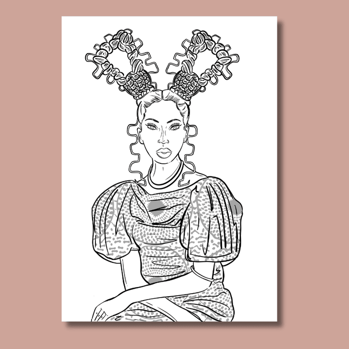 coloriage à imprimer hair theory