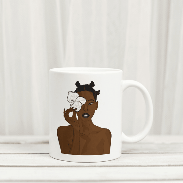 mug afro art be my orchid