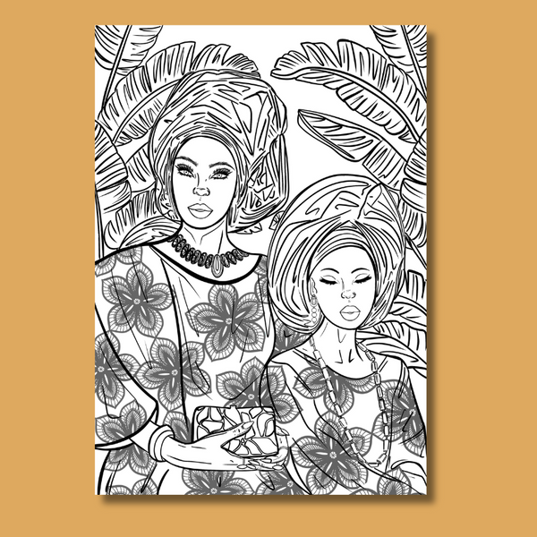 coloriage à imprimer Reines du Lagos