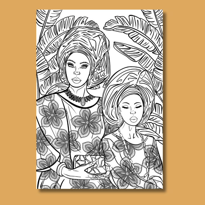 coloriage à imprimer Reines du Lagos