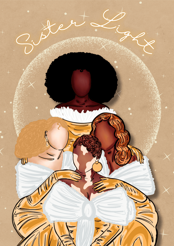 illustration de noël sister light 