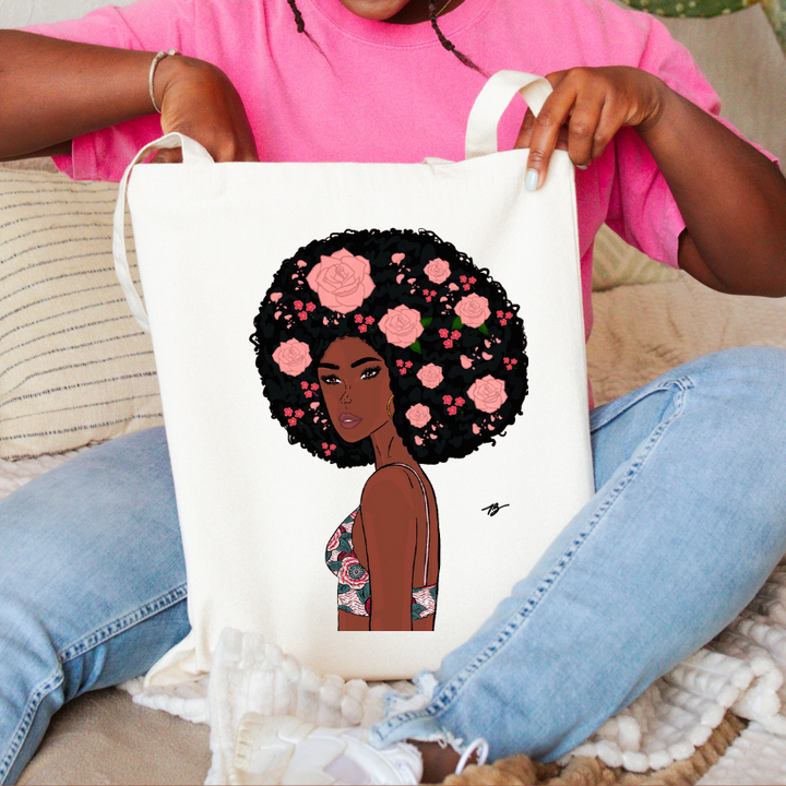 Totebag - Afrodirose - Afro Garden