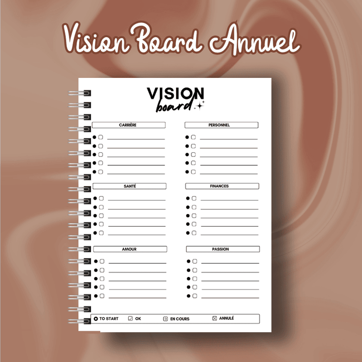 vision board annuel planner a new era of me