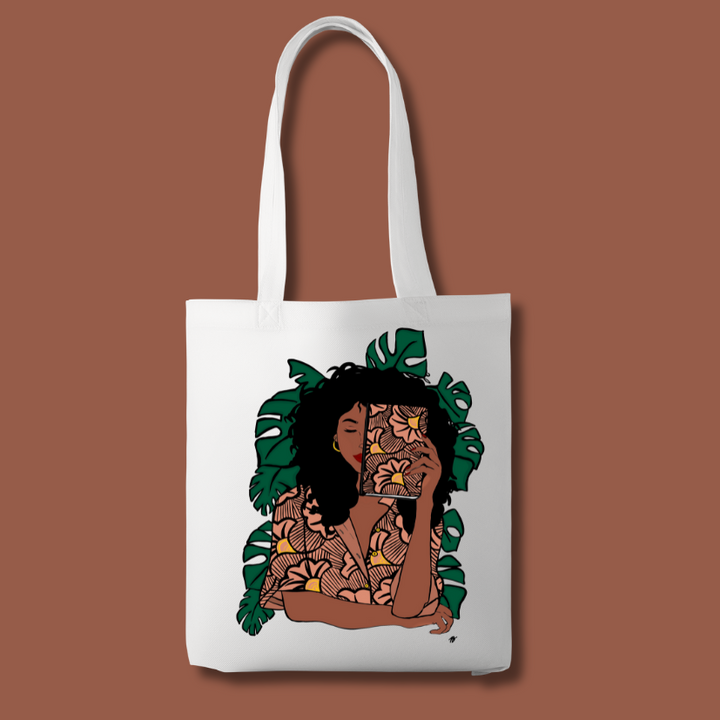 Totebag - You're on time - Afro Garden