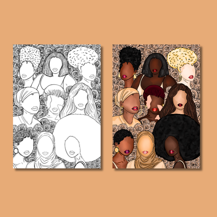 i'm that girl coloriage afro art 