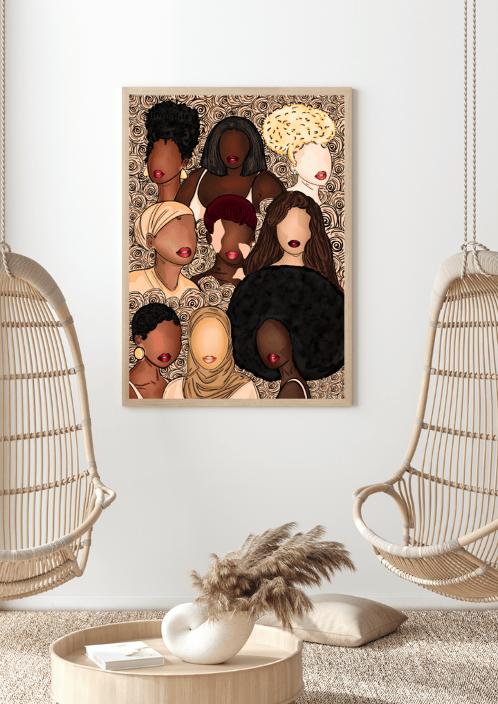 mockup cadre afro art i'm that girl