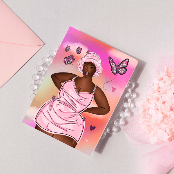 mockup carte de voeux chilling with my curves 