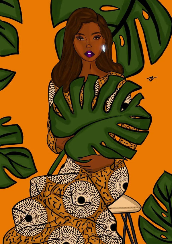 Affiche - Modern Mermaid - Afro Garden