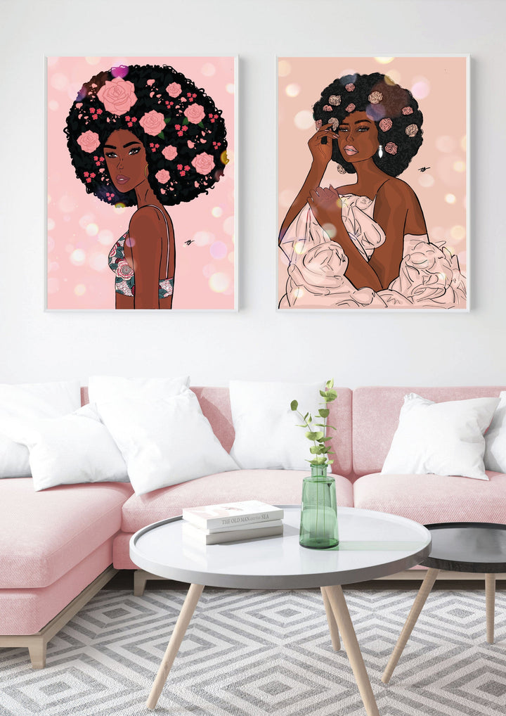 Affiches - Afrodirose 1 & 2 - Afro Garden